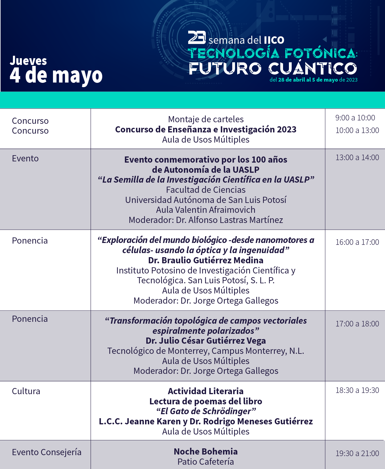 PROGRAMA - UASLP